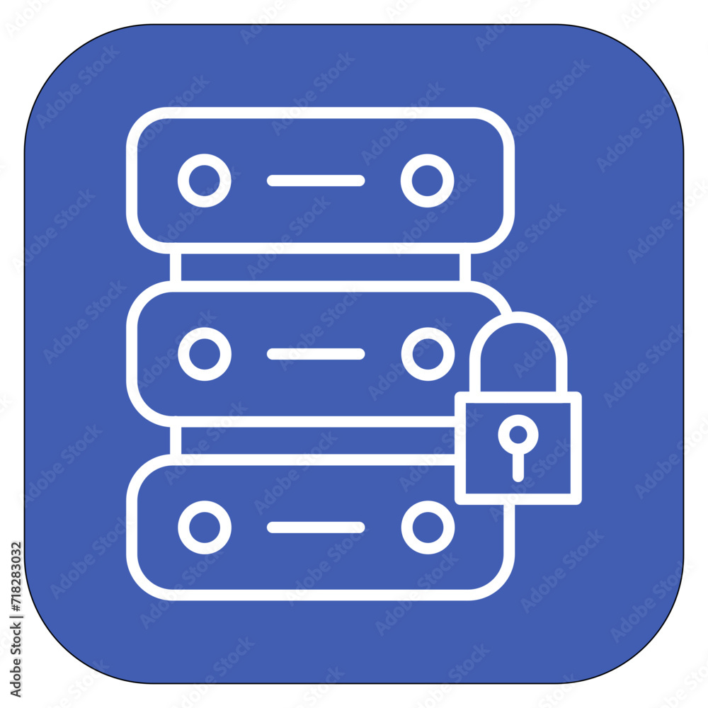 Server Locked Icon of Cyber Security iconset. Server Locked Icon of Cyber Security iconset.