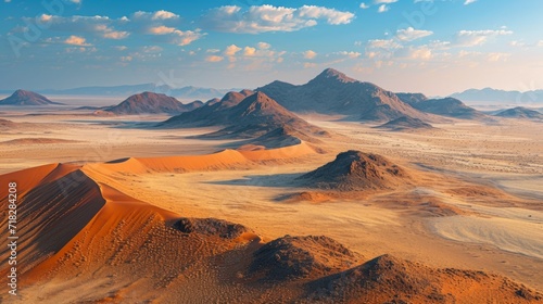 Breathtaking Namibian Landscape in Africa Generative AI