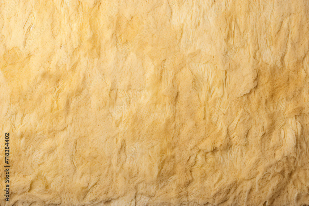 Close up of mineral wool filling used as isolation in wall - obrazy, fototapety, plakaty 