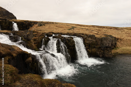Kirkjufellsfossar is a waterfall in West Iceland on the Sn  fellsnes peninsula