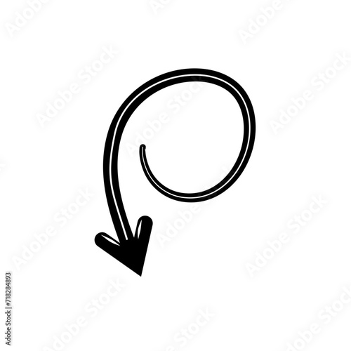 Doodle arrow sign