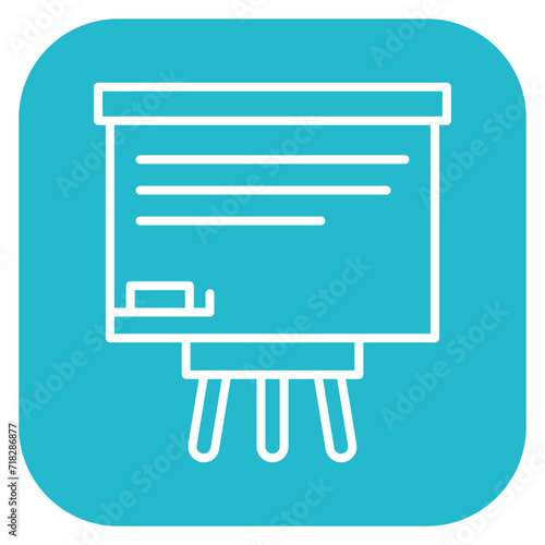 Whiteboard Icon of Office Stationery iconset.