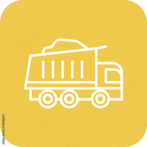 Dump Truck Icon of Engineering iconset.