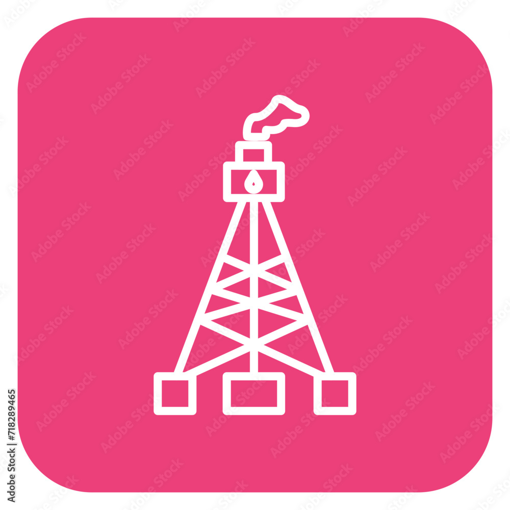 Oil Tower Icon of Petrol Industry iconset.