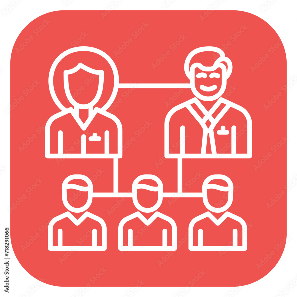 Employee Hierarchy Icon Employee Hierarchy Icon