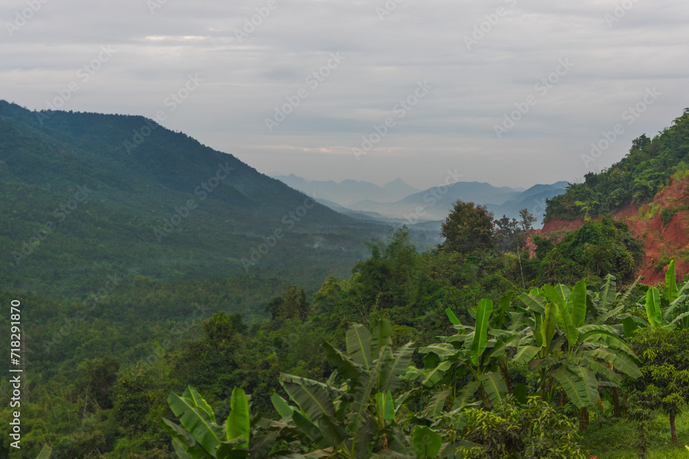View of the mountains of Shan State