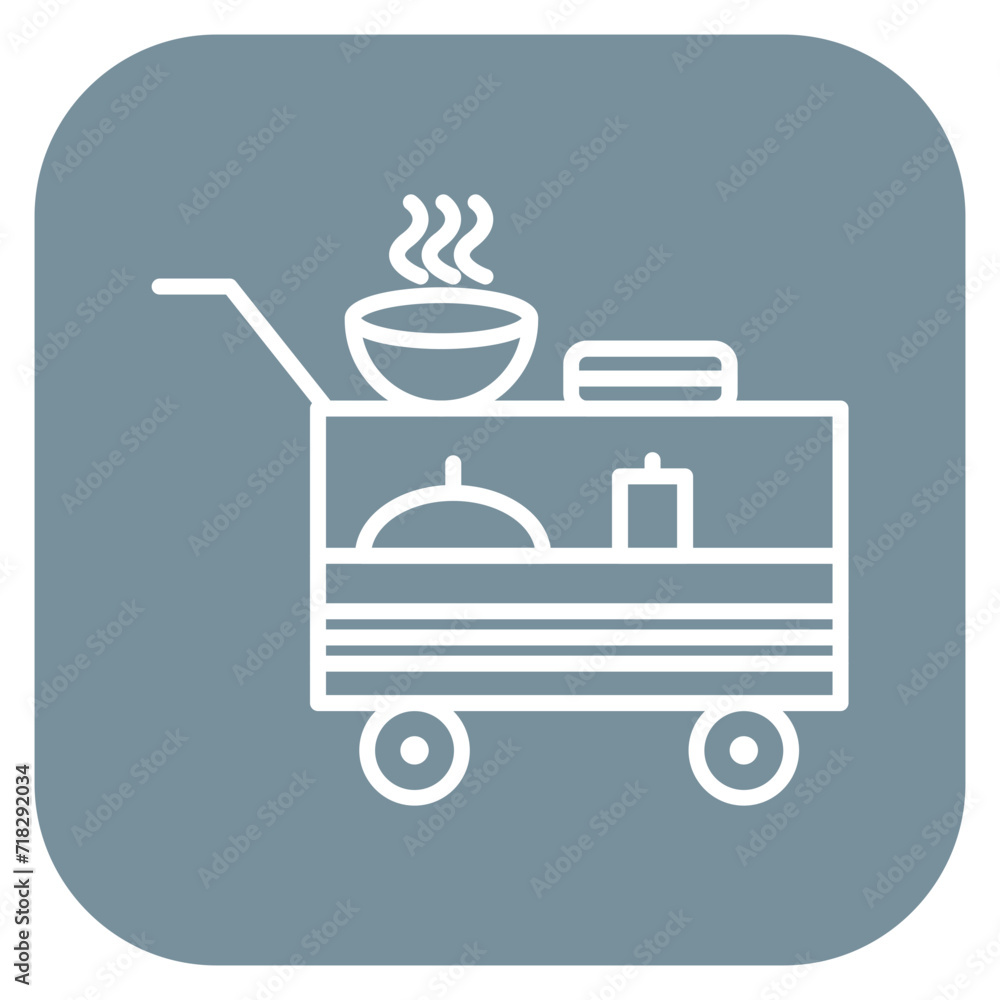Serving Cart Icon of Restaurant iconset. Serving Cart Icon of Restaurant iconset.