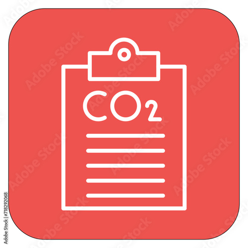 Carbon dioxide Report Icon of Renewable Energy iconset.