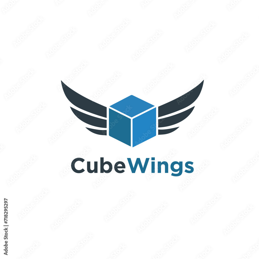 Cube Wings Logo Cube Wings Logo