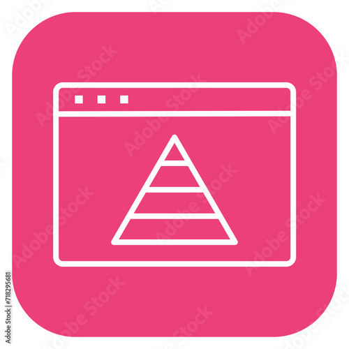 Website Pyramid Icon of SEO and SEM iconset.