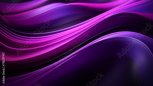 Black background with purple neon lines  futuristic style  with soft sunlight render