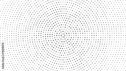 Silver dotted Halftone pattern isolated on transparent background. Vector illustration.