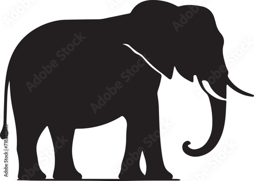 silhouette of elephant