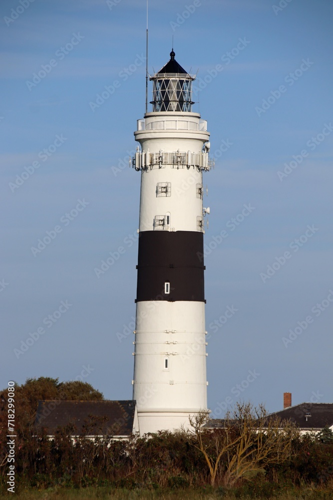 Bekannter Leuchtturm und eines der Wahrzeichen von Kampen auf der Insel Sylt