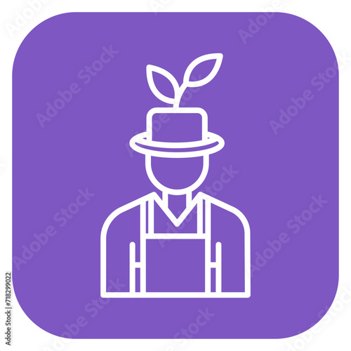 Male Farmer Icon of Village iconset.