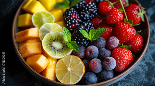 fresh tasty fruit selection