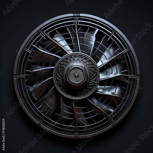 computer fan in white background