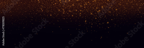 Golden Lights Background. Christmas Lights Concept. Vector illustration.Glow light effect.