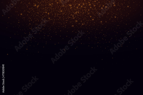 Golden Lights Background. Christmas Lights Concept. Vector illustration.Glow light effect.