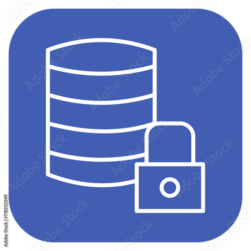 Database Lock Icon of Web Hosting iconset.