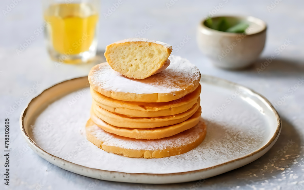 Capture the essence of Obleas in a mouthwatering food photography shot Capture the essence of Obleas in a mouthwatering food photography shot