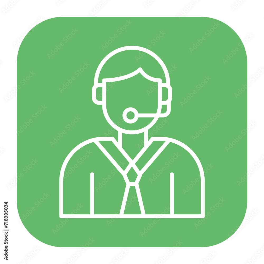 Customer Service Agent Icon of ECommerce iconset. Customer Service Agent Icon of ECommerce iconset.