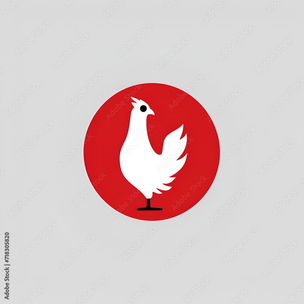 Beautiful Hen Logo, Perfect Chicken Design for Your Project and Creations, Ai Generative Beautiful Hen Logo, Perfect Chicken Design for Your Project and Creations, Ai Generative