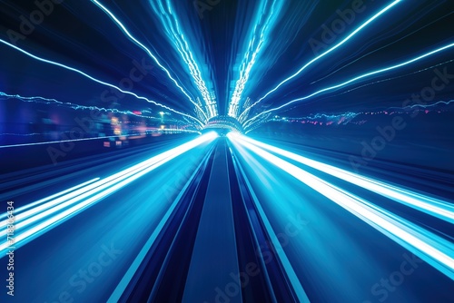 Technology high speed movement. Colorful dynamic background. Beautiful background image, Futuristic 3D