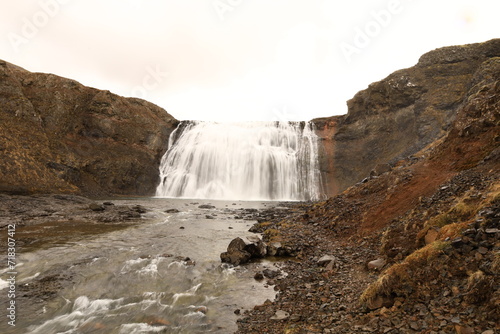 Fototapeta Naklejka Na Ścianę i Meble -  þórufoss  is a waterfall on the river Laxá í Kjós in the Golden Circle , Iceland