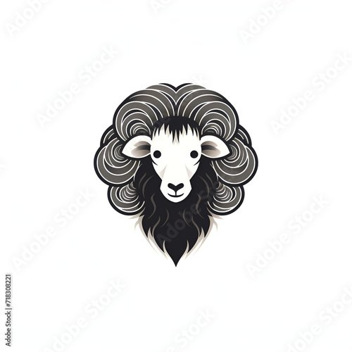 Beautiful Sheep Logo  Perfect Design for Your Project and Creations  Ai Generative