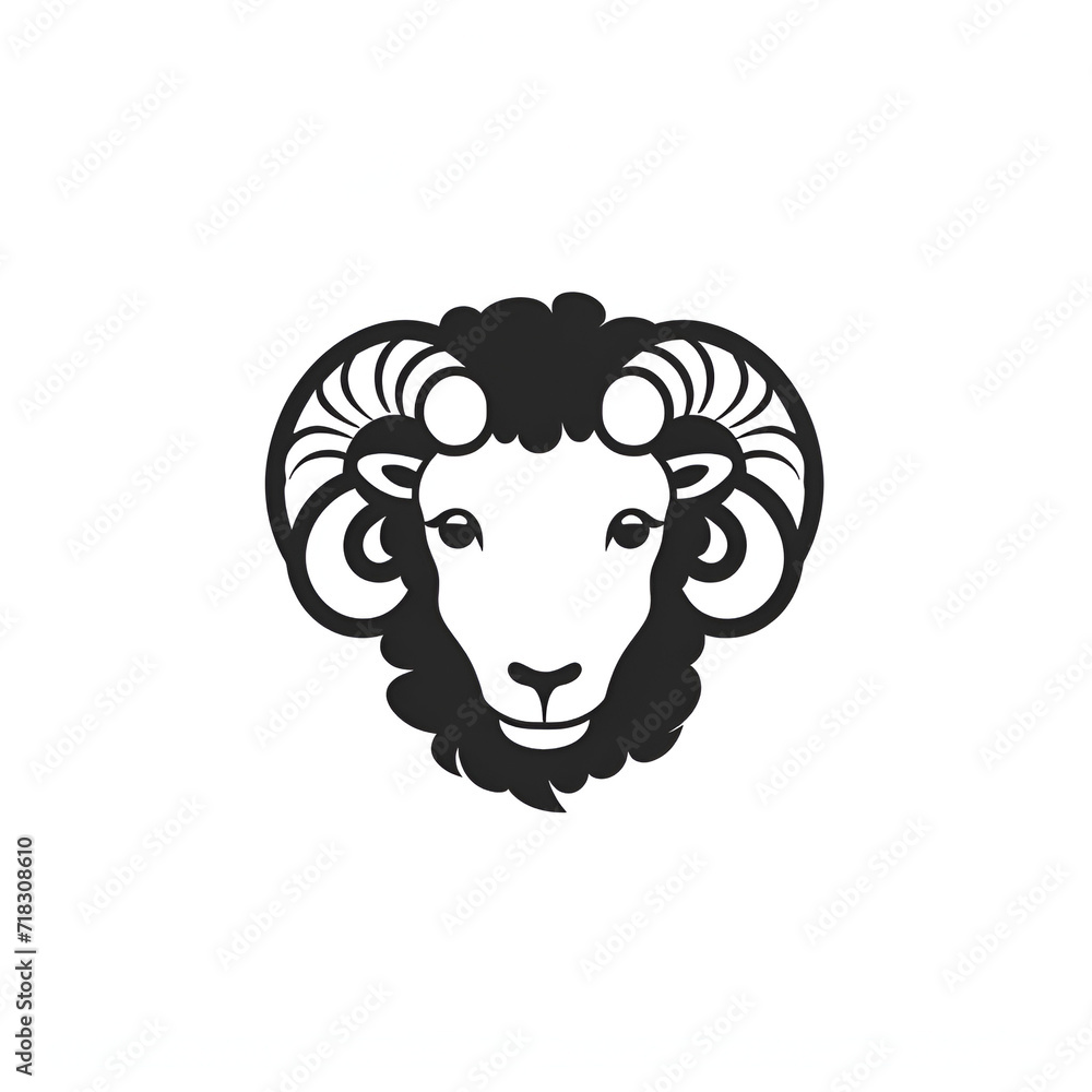 Beautiful Sheep Logo, Perfect Design for Your Project and Creations, Ai Generative Beautiful Sheep Logo, Perfect Design for Your Project and Creations, Ai Generative