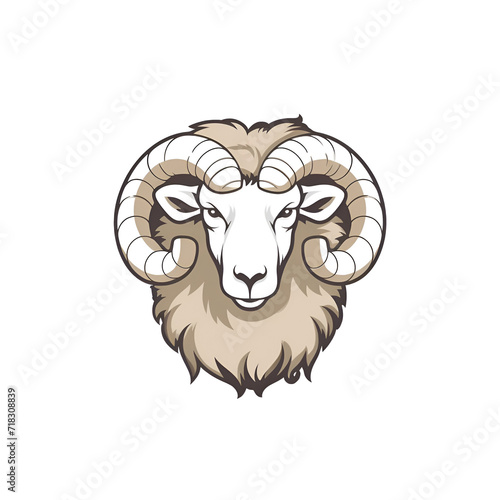 Beautiful Sheep Logo, Perfect Design for Your Project and Creations, Ai Generative