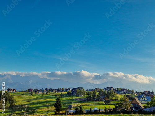 Bachledowka is a hill, located between the villages of Czerwienne and Ratulow. From here there is a breathtaking view of the Tatras and Beskids. Poland photo