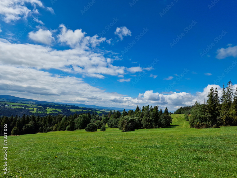 view of the Tatras and Beskid mountains. Poland