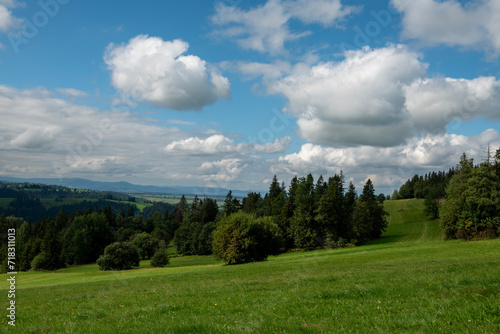 Fototapeta Naklejka Na Ścianę i Meble -  view of the Tatras and Beskid mountains. Poland