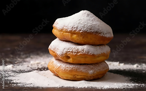 Capture the essence of Beignet in a mouthwatering food photography shot