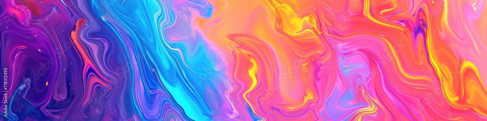 Holographic and psychedelic digital palette background