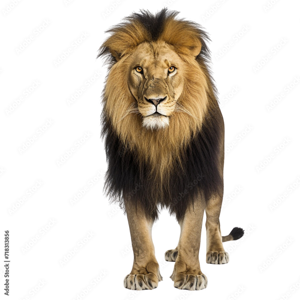 Fototapeta premium Lion on transparent background