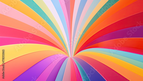 abstract colorful wavy striped background