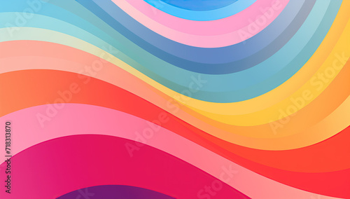 abstract colorful wavy striped background