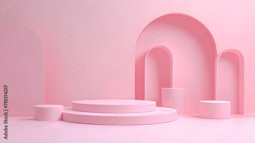 Stand Podium Wall Scene Pastel Color Background
Stand Podium Wall Scene Pastel Color Background