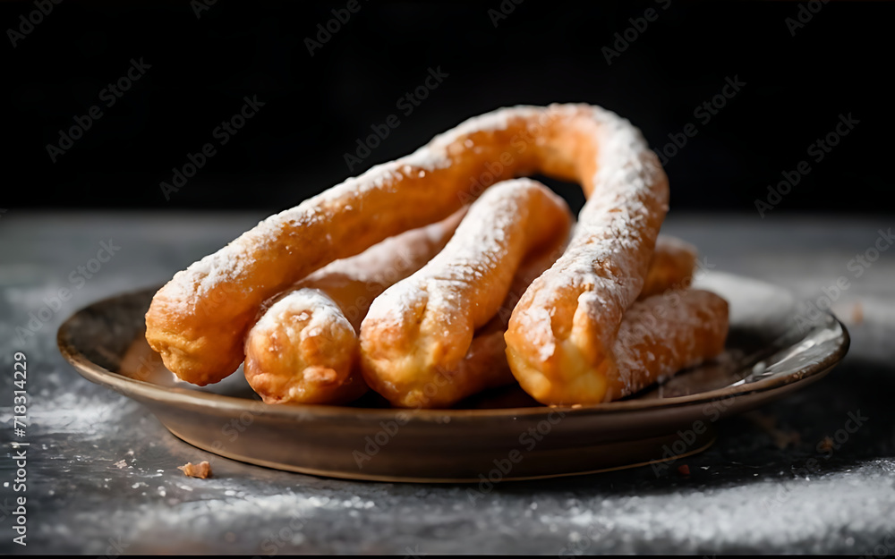 Capture the essence of Churros in a mouthwatering food photography shot