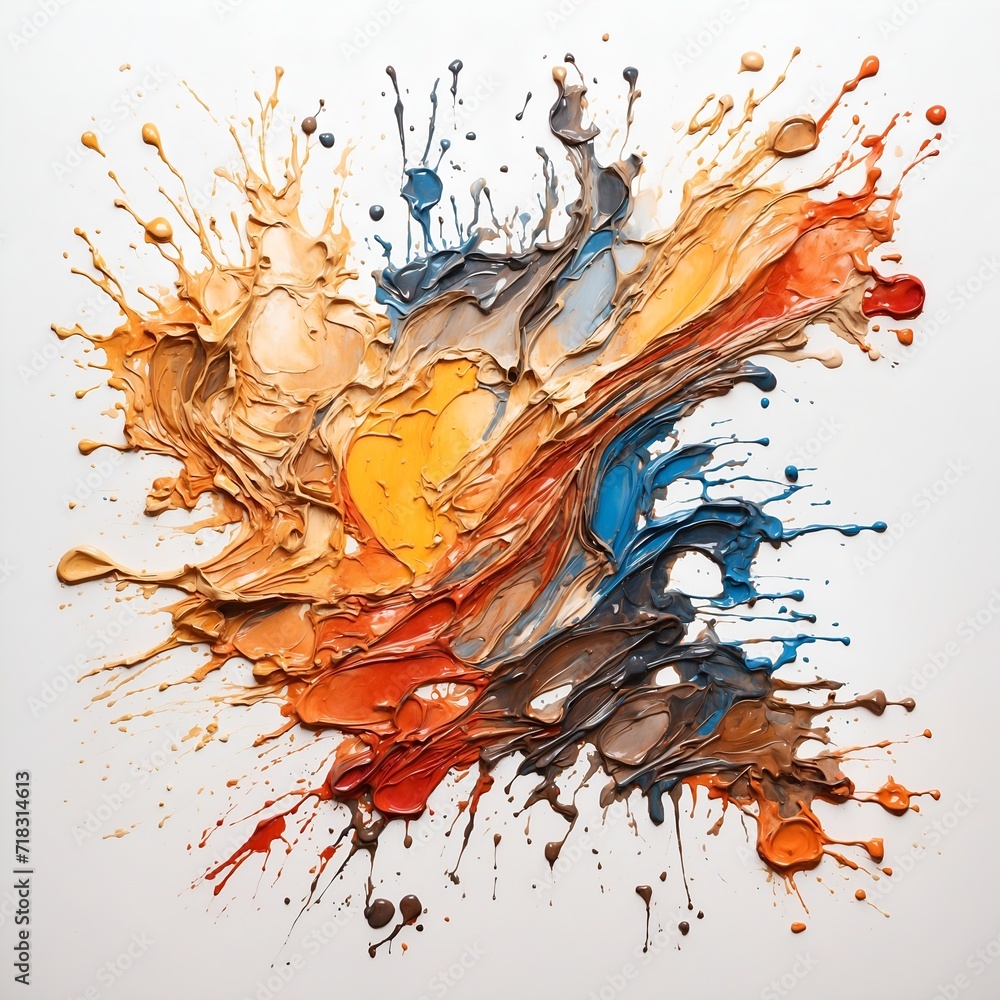 Naklejka premium oil stain on a white background