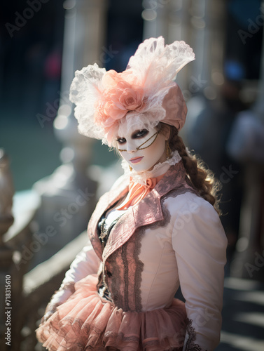 Venice carnival fashion model mask © Togotusushima