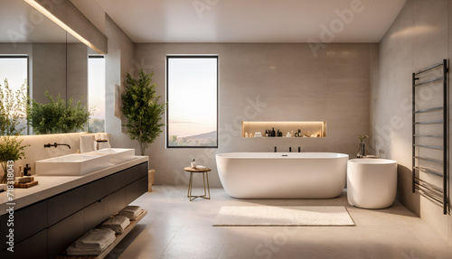 interior design Minimalism style - bathroom