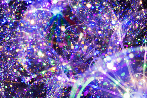 Multicolored festive bokeh as an abstract background.