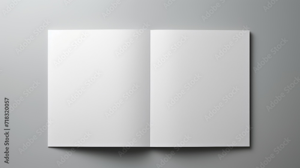  an open white book on a gray background with a shadow on the bottom of the book and a shadow on the bottom of the book.