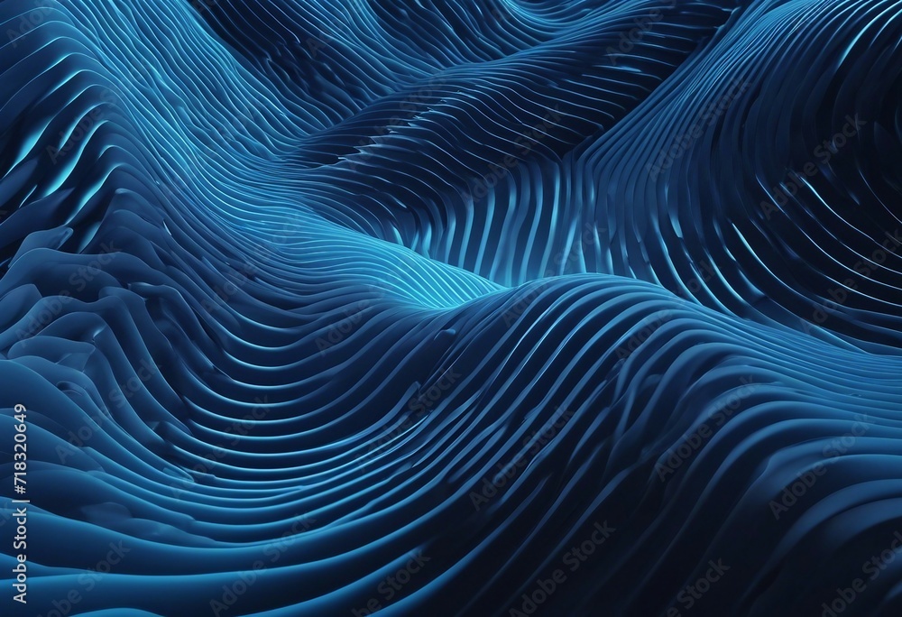 Abstract wallpaper created from Blue 3D Undulating lines Colorful 3D Render with copy-space Abstract wallpaper created from Blue 3D Undulating lines Colorful 3D Render with copy-space