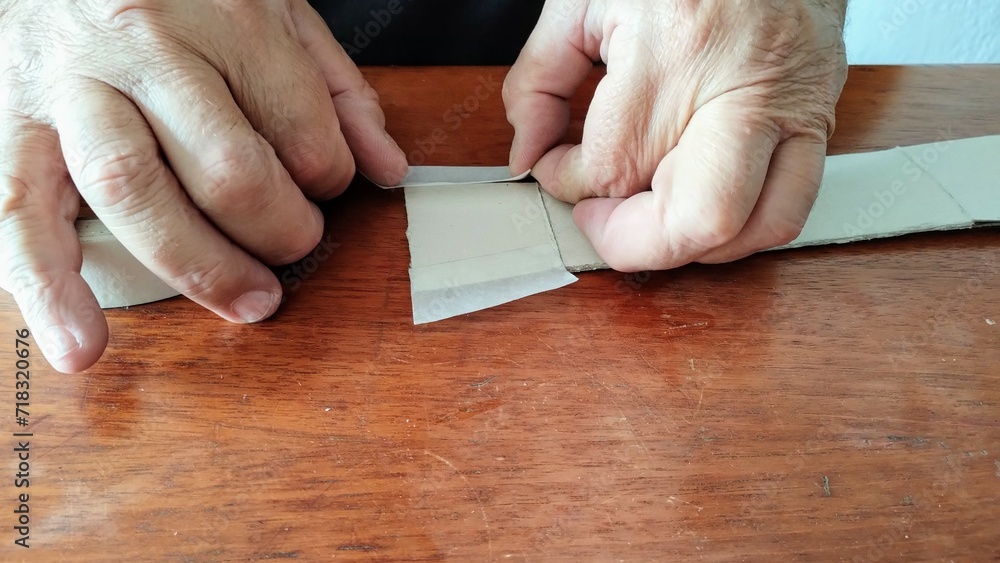 hand folding paper hand folding paper