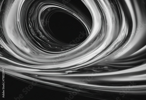 Beautiful Black and White Liquid Swirls with White Particles Luxurious Art Wallpaper Black and White patterns